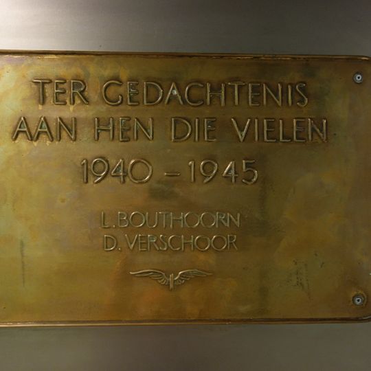 Plaquette in het NS-station