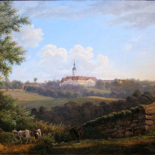 Sachgesamtheit Schloss und Rittergut Weistropp, mit folgenden Einzeldenkmalen: Schloss Weistropp sowie Wirtschaftsgebäude , Gedenksäule und Einfriedungsmauer eines Ritterg