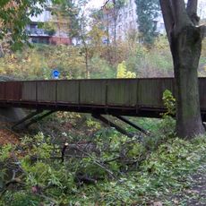 Bridge over the Rokytka to Rugby Club Praga