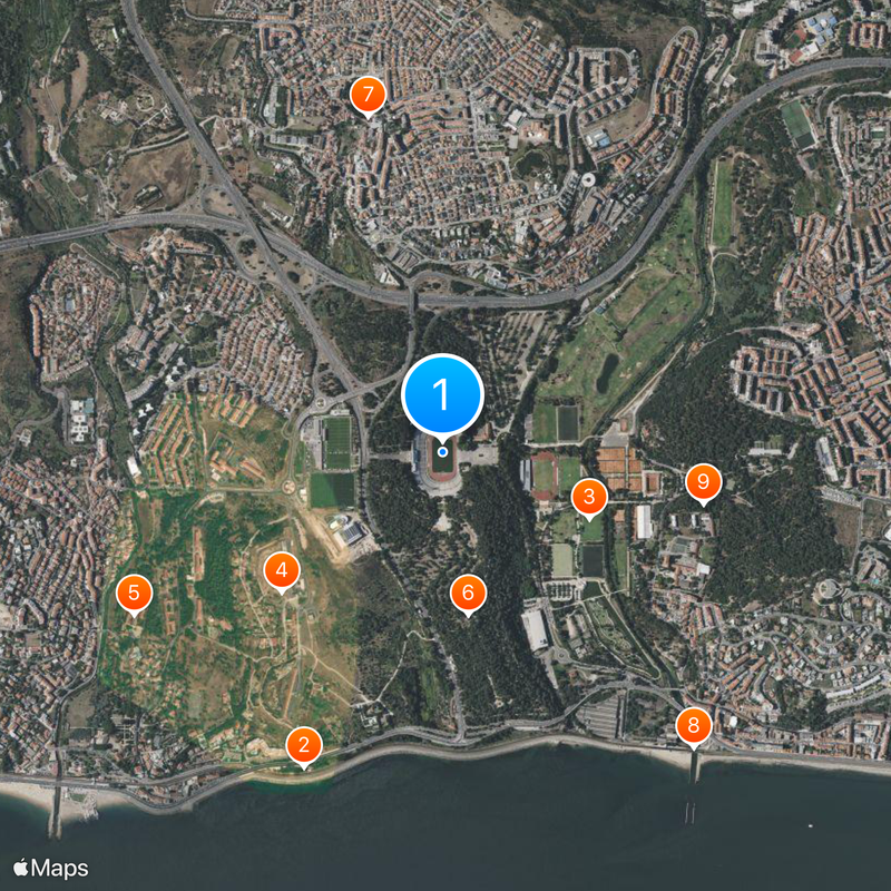 Estadio Nacional de Portugal Mapa