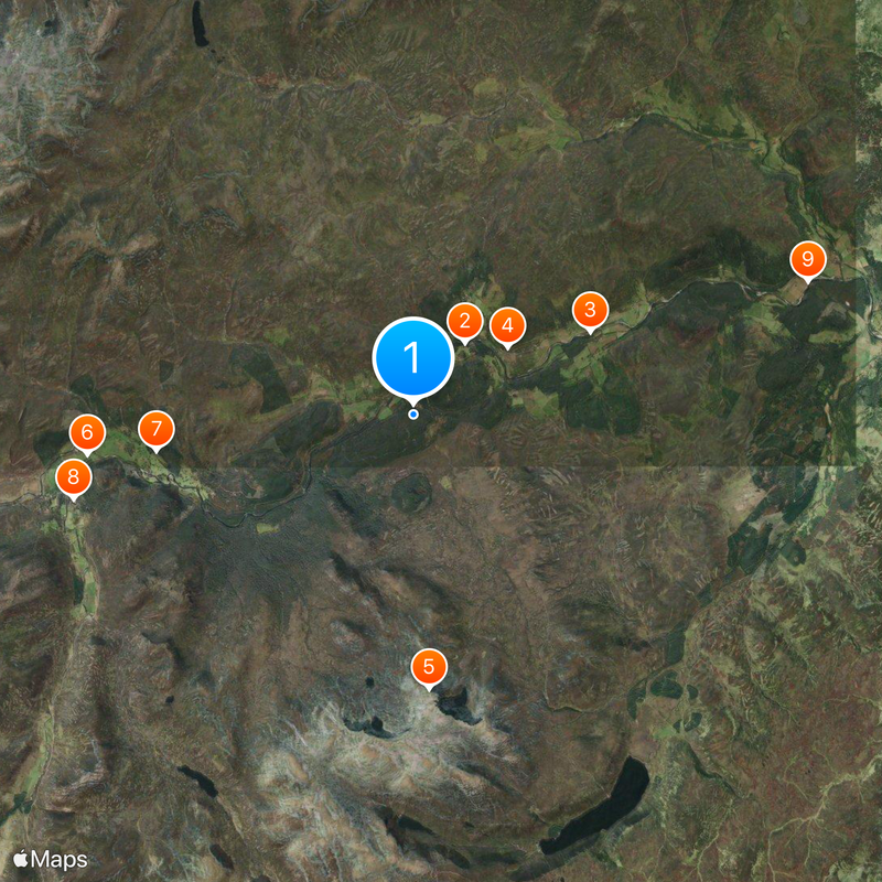 Balmoral cairns Map