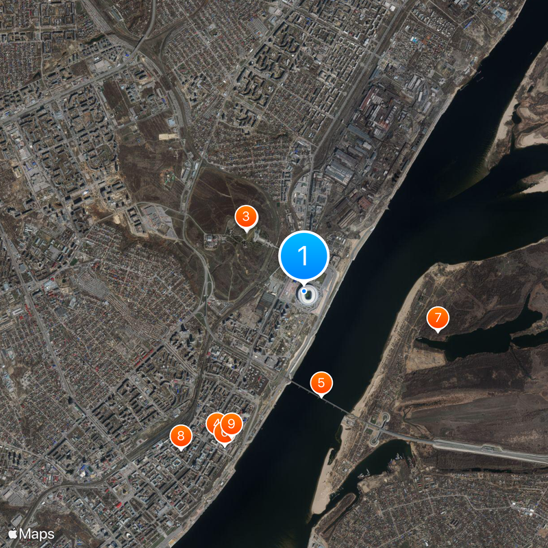 Volgograd-Arena Carte