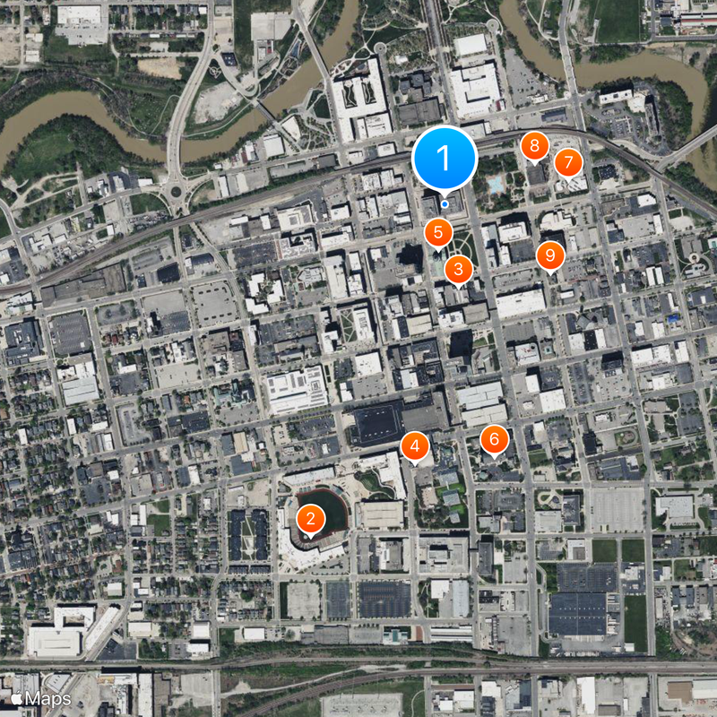 Area code 260 Map