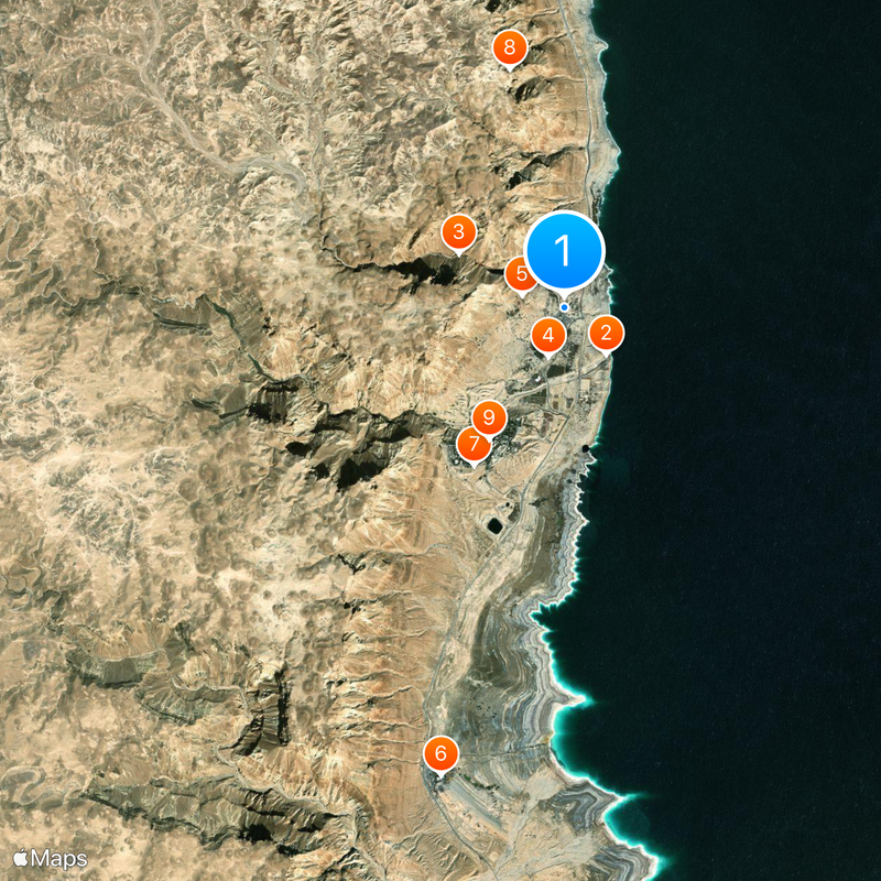 Ein Gedi Mapa