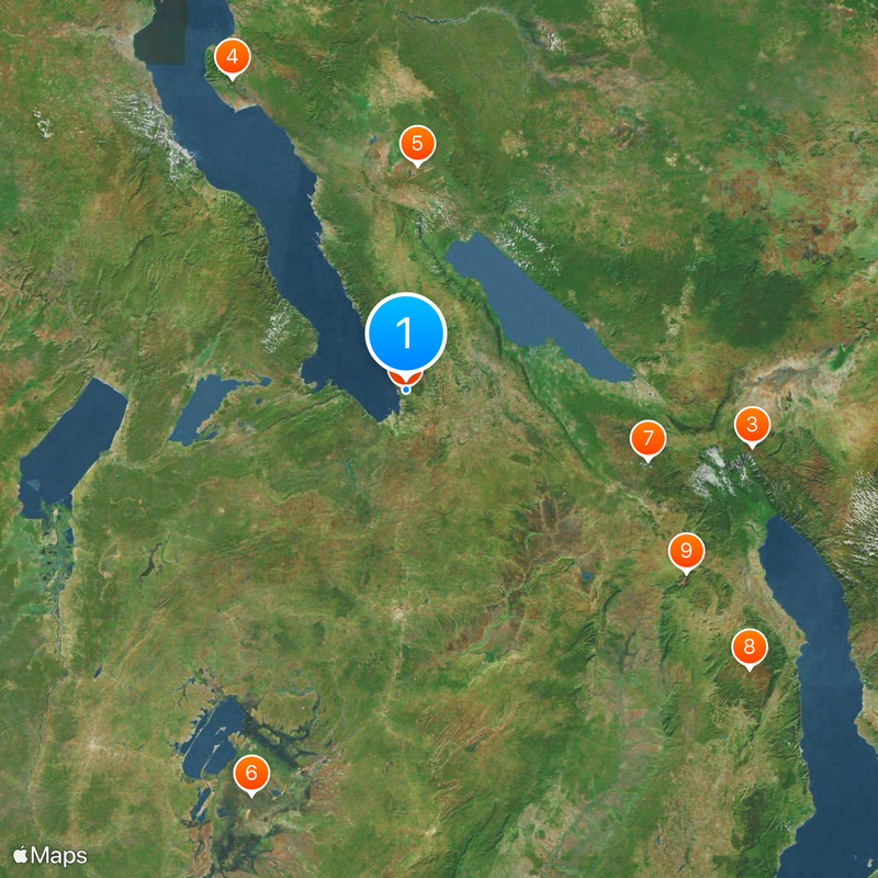 Structure de Kalambo Carte