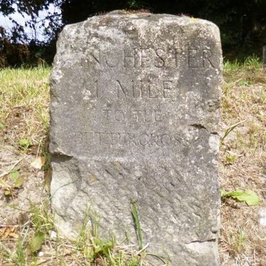 Milestone, Andover Road, Barton Farm; 25m N of Park Road junction
