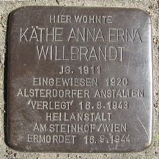 Stolperstein en memoria de Käthe Anna Erna Willbrandt