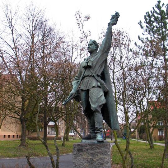 Pomník osvobození Rudou armádou v Kladně-Kročehlavech