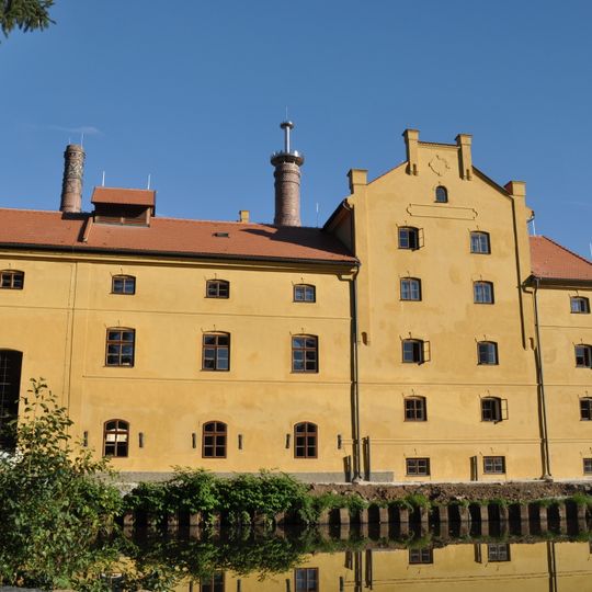 Budova klášterního pivovaru v Plasích