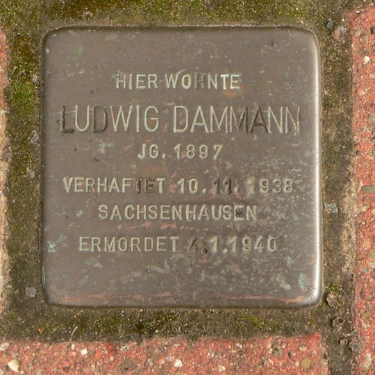 Stolperstein en memoria de Ludwig Dammann