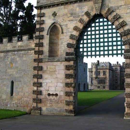 Ford Castle Portcullis Gate, Armoury Tower and Forecourt Walls to Ford Castle