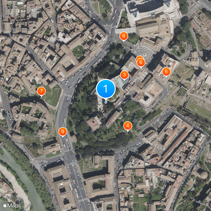 Templo de Júpiter Mapa