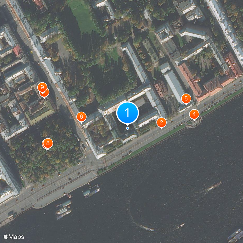 Palacio Menshikov Mapa