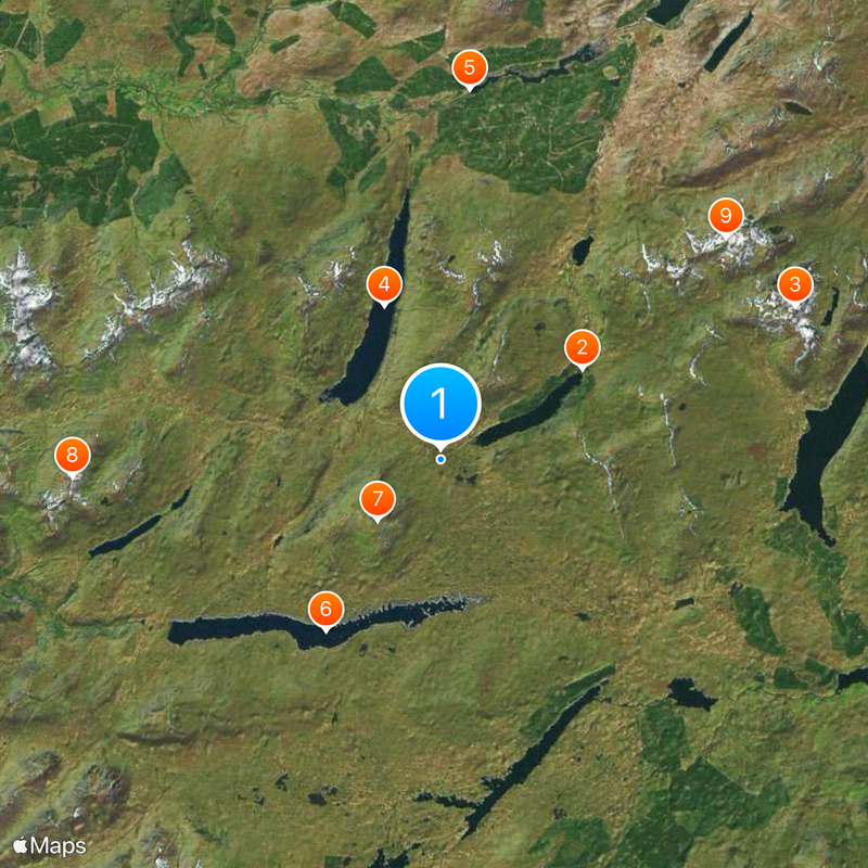 Corrour railway station Map