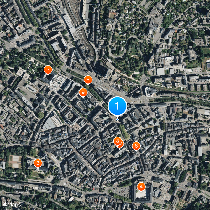 Elephants Fountain Mapa