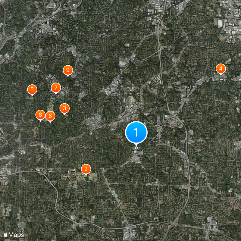 DeKalb School of the Arts Map
