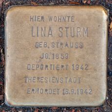 Stolperstein dedicated to Lina Sturm