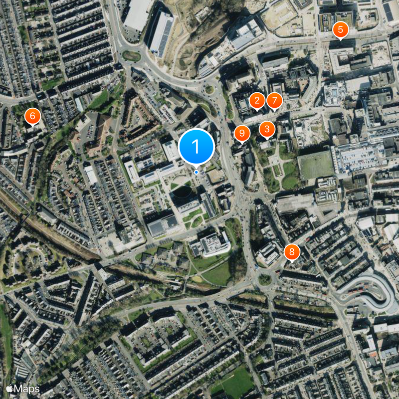 University of Sunderland Map