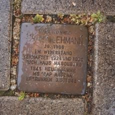 Stolperstein en memoria de Ernst Lehmann