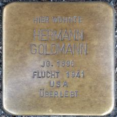 Stolperstein en memoria de Hermann Goldmann