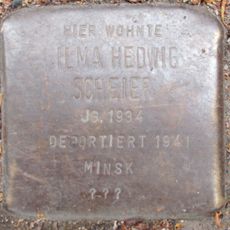Stolperstein à la mémoire d’Ilma Hedwig Scheier