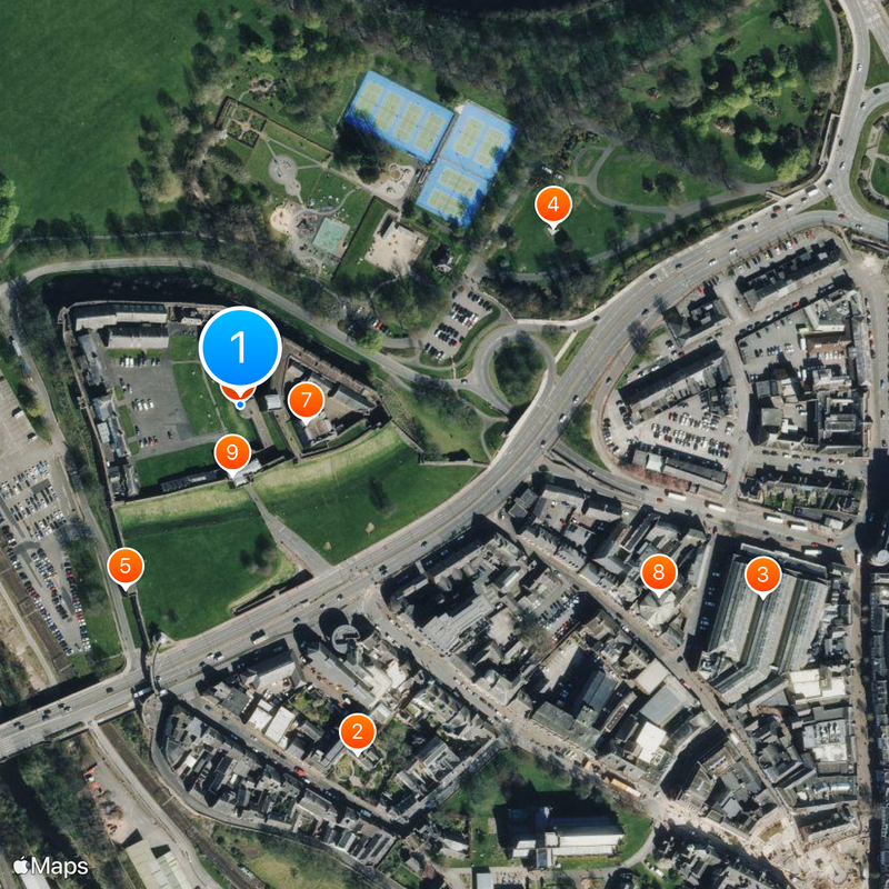 Château de Carlisle Carte