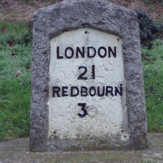 Milestone, jct of Redbourn Road and Hemel Hempstead Road