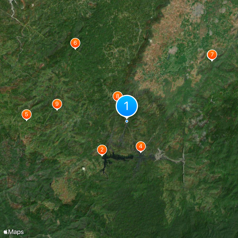 Periyar-Nationalpark Karte