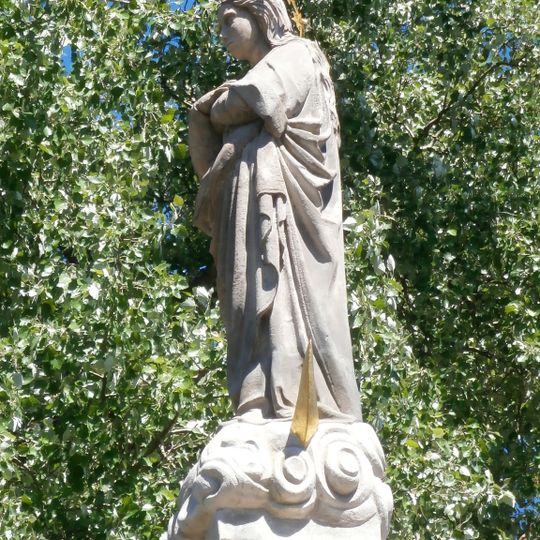 Kolumna z figurą Najświętszej Maryi Panny w Mezilečí