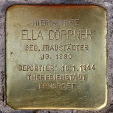 Stolperstein dedicated to Ella Döppner
