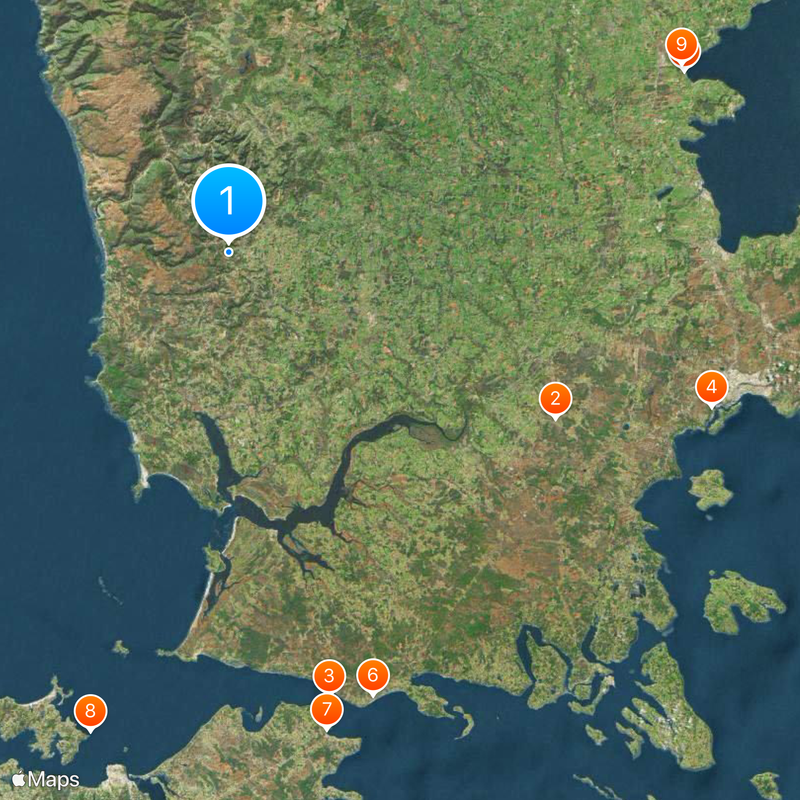 Valdivian temperate forests Map