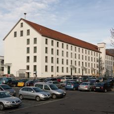 Spinning mill on the Lorze (old building, administration building, Kosthäuser, boiler house, power station, water reservoir)