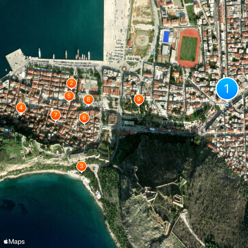 Nauplion Map