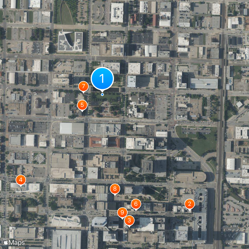 Oklahoma City National Memorial Mappa