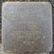 Stolperstein dedicated to Rosalie Spiegel
