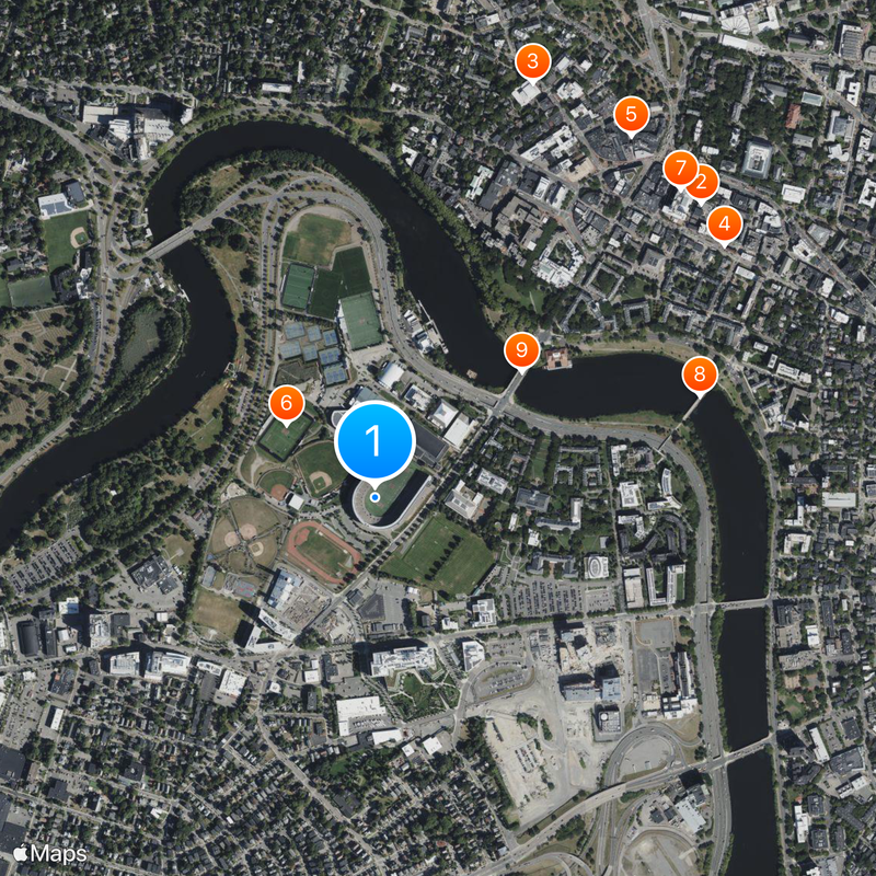 Harvard Stadium Carte