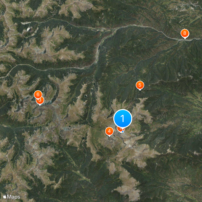 Mount Evans Scenic Byway Map