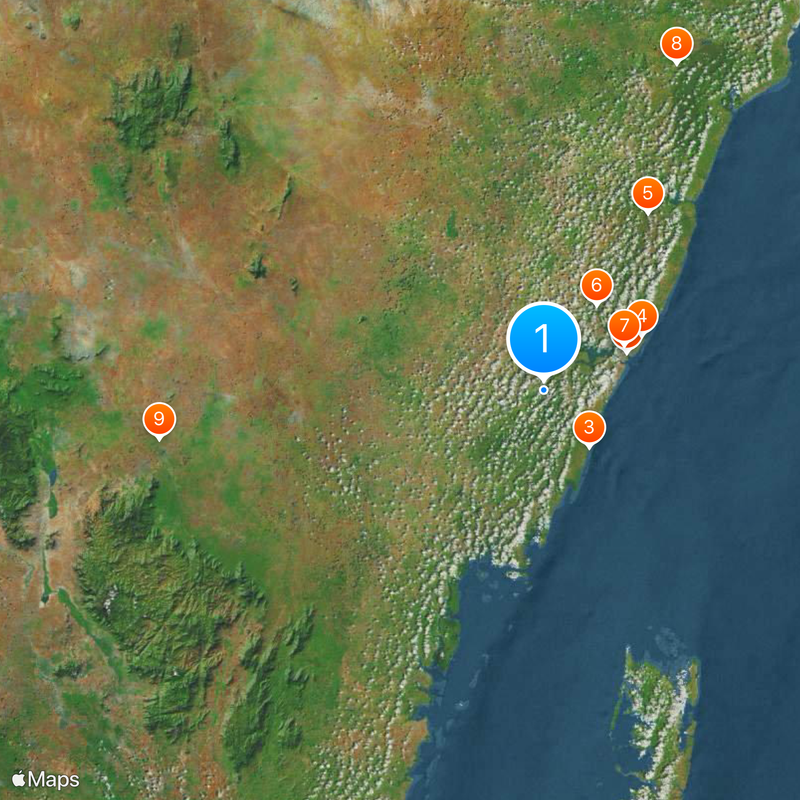 Contea di Kwale Mappa