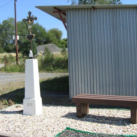 Boží muka u lomu vedle silnice Mrákov - Kout na Šumavě