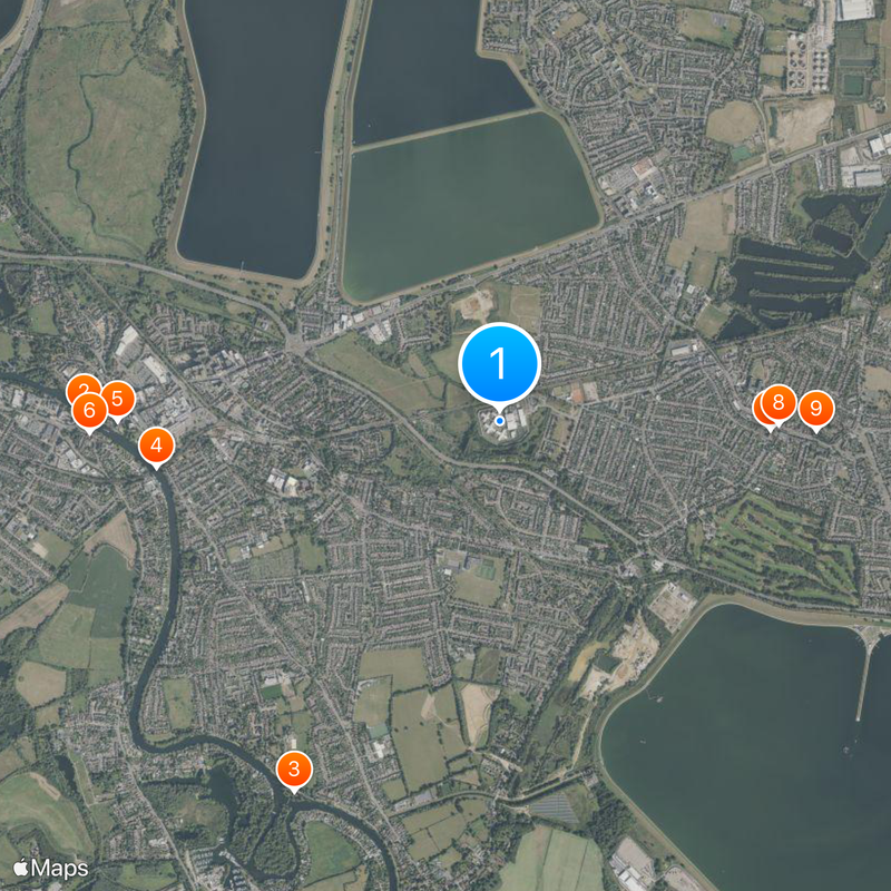 HM Prison Bronzefield Map