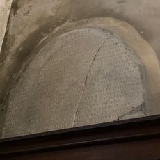 Plaque de commémoration de la donation faite par Marie Lefèbvre