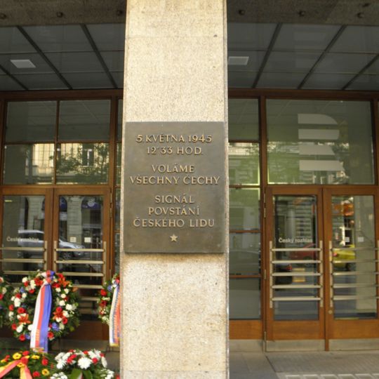 Pamětní deska Pražského povstání v roce 1945 v Praze