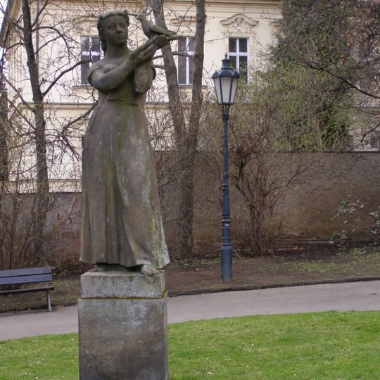 Dívka s holubicí by Václav Šimek