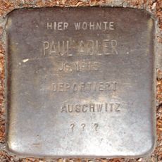 Stolperstein dedicated to Paul Adler