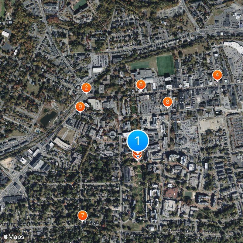 University of Delaware Map