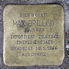 Stolperstein en memoria de Max Brilling