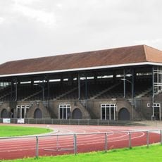 Overdekte zittribune van voetbalvereninging O.D.S. (Oefening Doet Slagen)