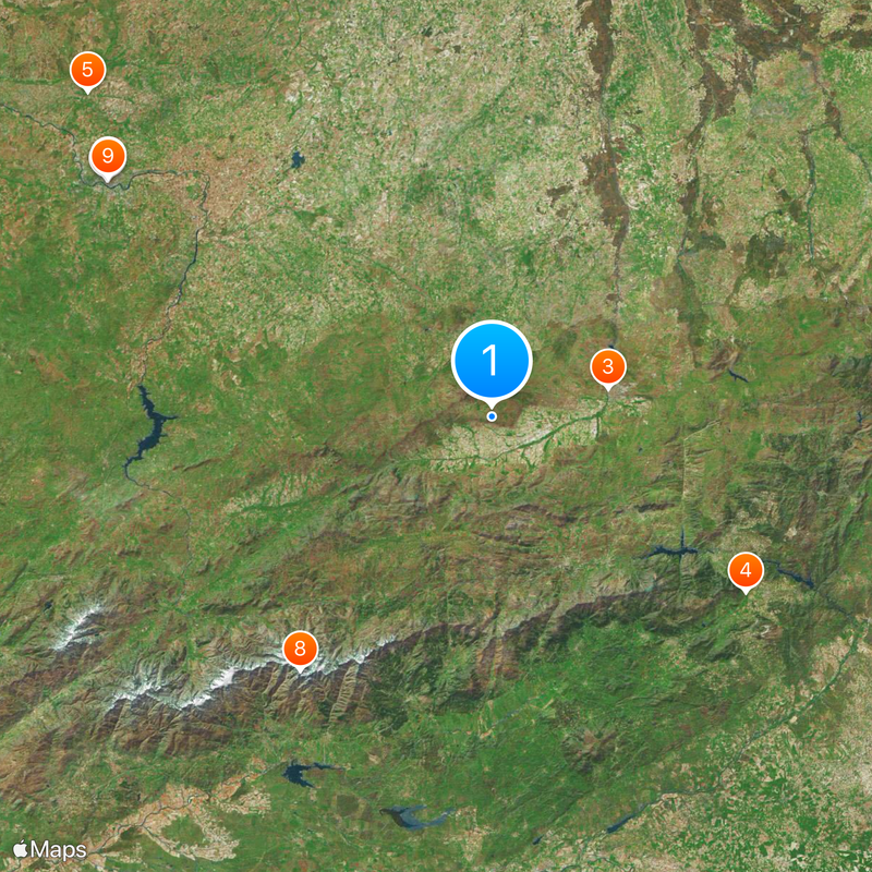 Province d'Ávila Carte
