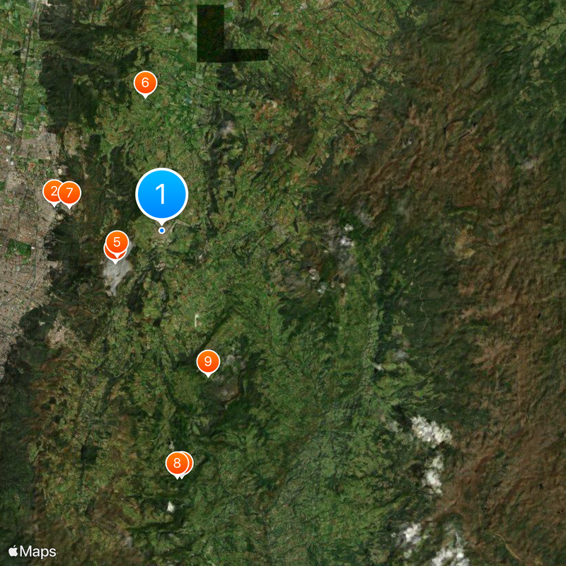 La Calera Map