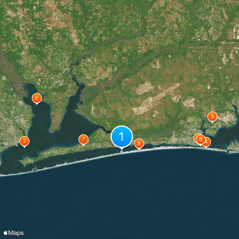 Navarre Beach Map